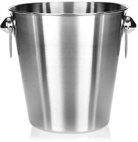 COM-FOUR® Raffreddatore per champagne - secchio refrigerante per spumante, vino e champagne - nobile raffreddatore di ghiaccio per occasioni speciali