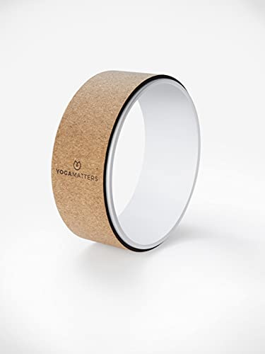 Yogamatters Cork Yoga Wheel - Eco Friendly, Sustainable and Vegan | For Stretching and Improving Backbends