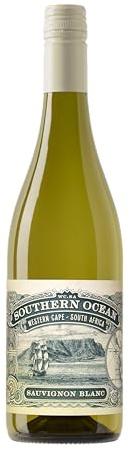 Southern Ocean Blanco Sauvignon Blanc SUD, Paquete de 6 x 750 ml - Total: 4500 ml