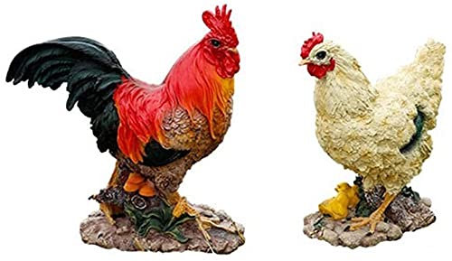 Statue de Jardin Exterieur Moderne Statue de Poulet en résine, Statue de Jardin, Statue extérieure, Art de décoration de Jardin