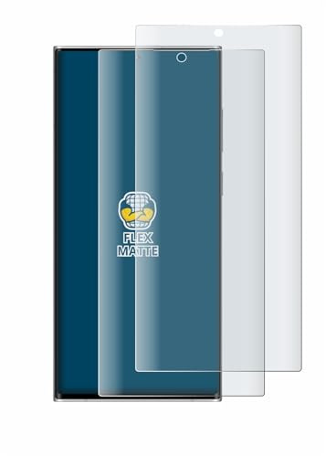 BROTECT Schutzfolie für Samsung Galaxy S22 Ultra 5G (case-friendly) | 2 Stück Entspiegelnder Displayschutz Made in Germany Matte Full-Screen Folie Full-Cover 3D Curved Anti-Reflexion Montage Kit