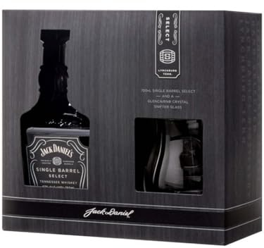 Jack Daniel's Select Single Barrel Tennessee Whiskey 47% Vol. 0,7l in Geschenkbox mit Snifter Glas