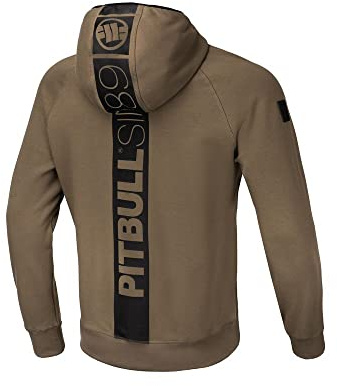 PITBULL - Sweat Homme, Hoodie Stafford, Homme Sweat à Capuche, Pull Homme Coupe Sportive Normale, Confortable et Fonctionnel, Sweat Shirt pour Homme - L