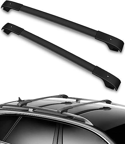 Auto Dachträger Dachträger für Jeep für Cherokee 2014-2016 2017 2018 2019 2020 2021 2022 Querstangen Schwarze Querstangen Dachgepäck Fracht Kajak Kanu Fahrradträger Dach Gepäckträger