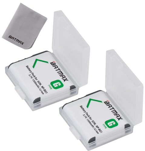 Batmax NP-BG1 NP-FG1 Akku für Sony Cyber-Shot DSC-N1 DSC-N2 DSC-T100 DSC-W80 DSC-W90 DSC-HX5 DSC-H55 DSC-HX7 DSC-HX9 DSC-HX10 DSC-W110 DSC-W115 DSC-W120 DSC-W200 DSC-W215