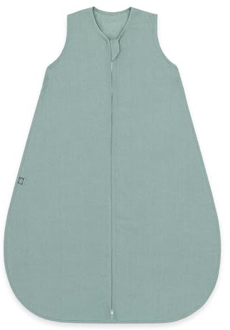 emma & noah Baby Schlafsack 0.5 TOG, Leinen Schlafsack für den Sommer, 100% Leinen, OEKO-TEX Zertifiziert, Atmungsaktiv und Leicht, Strampelsack für Neugeborene (Essential Berry, 100 cm)
