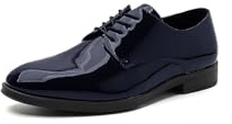 QUEEN HELENA Mocassini Eleganti Scarpe Basse con Lacci Uomo U1809 (Blu, Sistema Taglie Calzature EU, Adulto, Uomo, Numero, Media, 43)