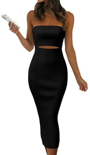 Vestido Largo con Top de Tubo Tejido para Mujer Nuevo de Verano
