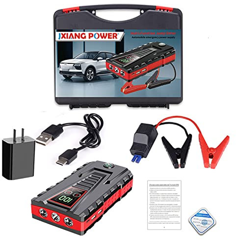Arrancador portátil de batería de Emergencia para Coche, Cargador de batería de 5000 A, Pico de 99 800 mAh, Dispositivo de Arranque automático, Paquete de Refuerzo de batería de 12 V (hasta 6,0 L de