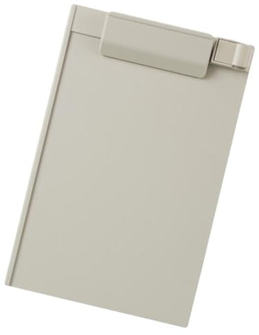 Planchettes à Pince 3 pièces en plastique A5 presse-papiers profil pince porte-papier dossiers d'écriture for les salles de classe de l'école bureau(Grey)
