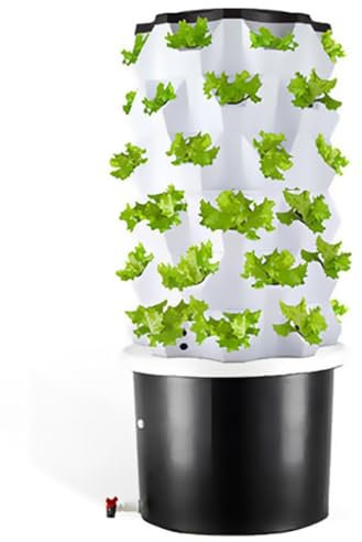 Tower Garden Sistema di coltivazione idroponica 6/8/10 piani Torre idroponica verticale con serbatoio d'acqua da 100 litri Kit di coltivazione aeroponica, Smart Garden Planter Kit di germinazione de