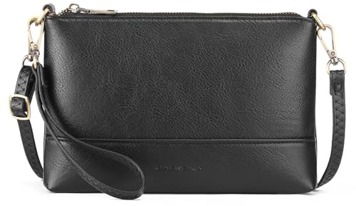 GAEKEAO Small Crossbody bags for Women, Large Capacity Cell Phone Bag Vegan Leather Shoulder Bags with Wrist Strap