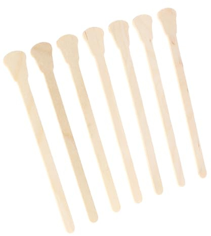MAJORMENCH 100 pezzi Spatole in Legno per Bastoncini Waxing con Estremità Arrotondate Compatibili con Cera e Fredda e Domestico Materiale Naturale Sicuro e