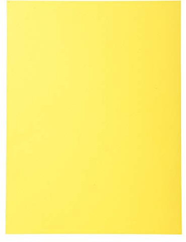 Exacompta 420005E 100er Pack Aktendeckel Forever® 170 g/m2 Aus Recycling-Karton für DIN A4 Blauer Engel ideal für die lose Blatt-Ablage gelb Sammelmappe Dokumentenmappe