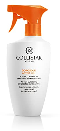 Collistar Fluido Doposole Lenitivo Rinfrescante, per il Corpo ad Azione Decongestionante, A Rapido Assorbimento, per Pelli Arrossate e Irritate, 400 ml