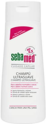 Sebamed Champú Ultrasuave 200ml - Champú con fórmula de cuidado capilar extra-suave para cuero cabelludo sensible y cabello normal a seco
