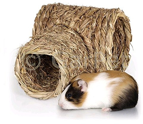 Natur Gras Heu Stroh Nager Meerschweinchen Kaninchen Hamster Tunnel Haus Nest Höhle Maus (06170)
