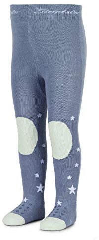 Sterntaler Unisex Baby Krabbelstrumpfhose Emmi Tights, Mittelblau, 74