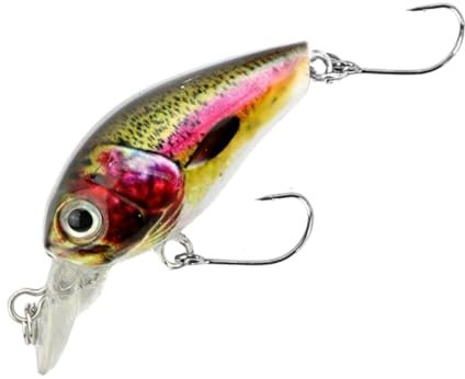 Major Fish Forellen Barsch Wobbler Lil Bill Crankbait 38 mm Regenbogenforelle Natur