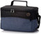 BAMBINIWELT Tasche für Toniebox, Musikbox-Tasche, für Hörwürfel kompatibel mit Toniebox und Tigerbox Touch, verstellbare Innenfächer, Netzfach für Zubehör, Toniebox Tasche (blau meliert)