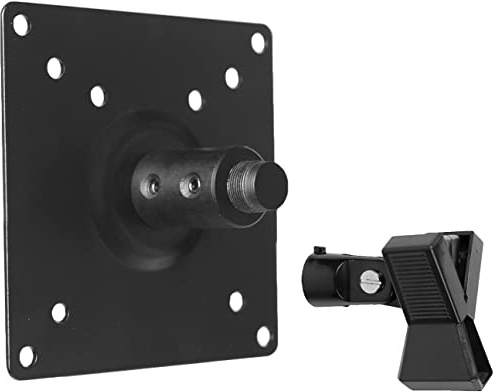 VIVO Universal Steel Microphone VESA Adapter Kit, Tabletop Mic Mounting Bracket with VESA 75x75mm and 100x100mm, Black, MOUNT-V00MIC