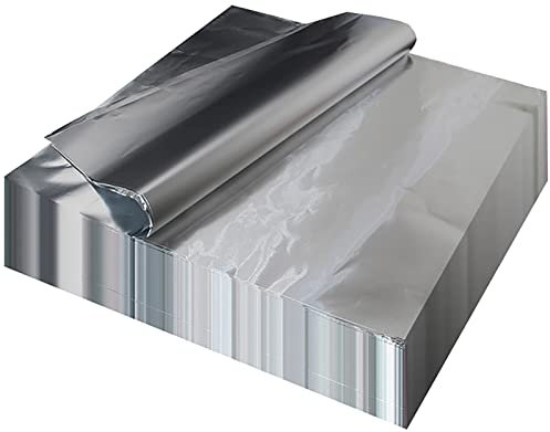 MARMODAY Lot de 100 feuilles de papier sulfurisé réutilisables antiadhésives pour plaque de cuisson lavable 38 x 38 x 0,002 cm