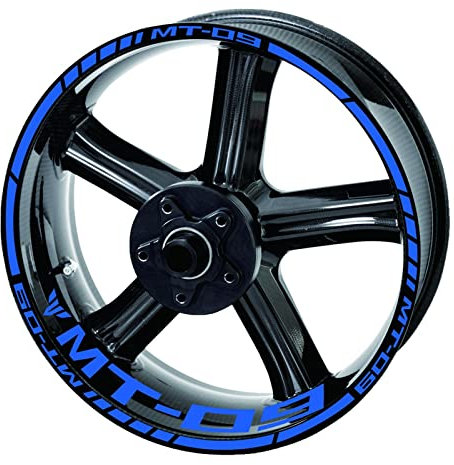 ROANNY Felgenband Motorrad Vorder- Und Hinterreifen Wasserdichter Aufkleber Reflektierender Streifen Felgensatz Aufkleber Für Yamaha Mt 09 Sp 2020 2021 (Color : 1 UK)