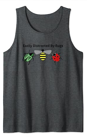 Funny Easily Distracted By Bugs Insects Exterminators Tank Top