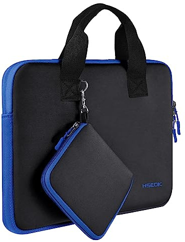 Hseok B01K03 - Custodia per notebook da 13,3-14 pollici con sacchetto, in neoprene, compatibile con MacBook Neo/Pro 14 M5/M4/M3/M2, Mac Air/Pro 13,3, XPS 14 e la maggior parte dei notebook da 13-14”