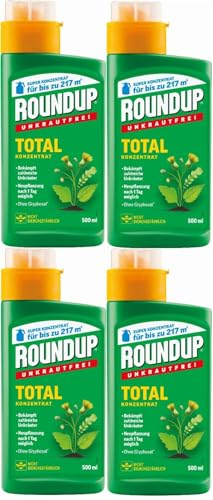 4 X 500ml Roundup®Unkrautfrei Total Konzentrat