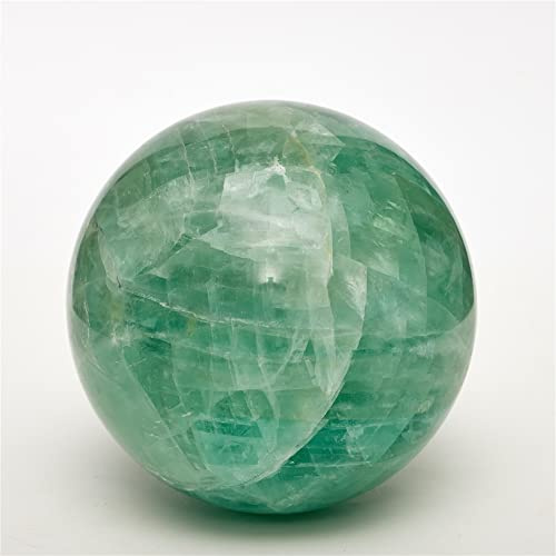 BIANMTSW Sfere di Fluorite Verde Naturale, Pietre burattate, Quarzo Collezioni di casa (Size : 8-9cm)