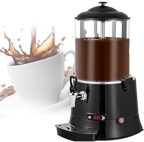 Máquina Dispensadora De Chocolate Caliente Comercial, Máquina Eléctrica Para Hacer Bebidas De Chocolate De 10 L, Ajuste De Temperatura De 30 ~ 90 ℃ Para Derretir Chocolate, Adecuada Para Panaderías Y