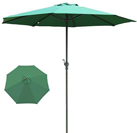 Sonnenschirm Gartenschirm, Sonnenschirm Baldachin, Sonnenschirm im Freien, Regen winddichter Regenschirm, rund, mit 8 stabilen Rippen, für Garten Patio Yard Beach Billard Tisch Sonnenschirm, Sonnensch