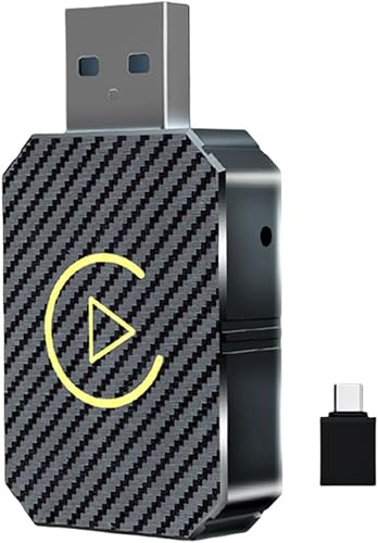 Wireless Carplay Bluetooth Adapter Auto, 2-in-1-Mini Box, Android Auto Adapter, Plug & Play, Wireless Dongle BT WiFi für Wired CarPlay/Auto, kompatibel mit iOS 10+ und Android 11+