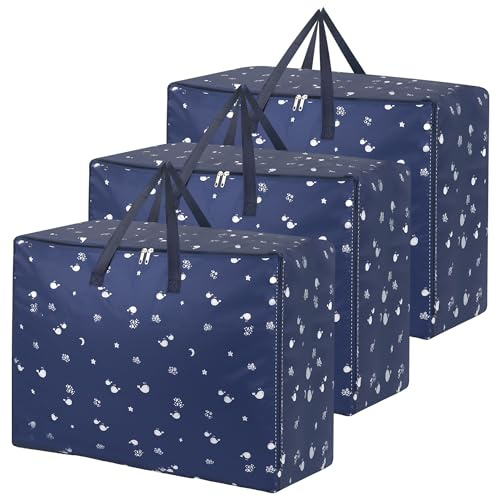 Large Storage Bags Heavy Duty,Strong Storage Bags for Moving,Clear Moving Bags Extra Large Strong-105L