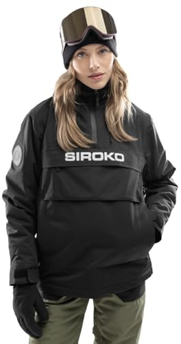 SIROKO - Dam W6-W Bruson Isolerad Snowboardjacka, Svart, XL