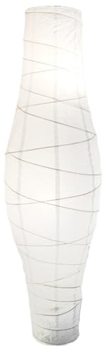 Papierlampenschatten, Lampenschirme für Stehlampen 47 '' Langer Papierschatten Schattenstöber Lampen Schatten Ersatz Reis Papierstock Lampe Lampe Abdeckung, Stehlampenschatten, nur Lampenschirm