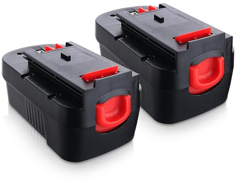 HPB18 18V 4.8Ah NI-MH 2 PACK Battery Replacement for Black and Decker 18V Battery Compatible with B&D Battery 18V Tools HPB18 BA18 A1718 A18NH A18E 244760-00 Power Tools