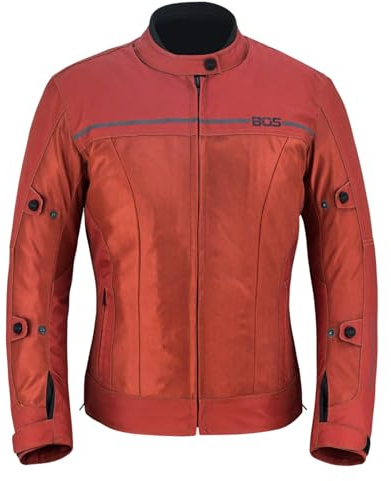 Sommerjacke mit Belüftung und Protektoren,Damen Motorrad Sommerjacke Textil,Atmungsaktive Touringjacke mit Protektoren,Damen Motorrad Jacke (DE/NL/SE/PL, Alphanumerisch, M, Regular, Regular, MAROON)