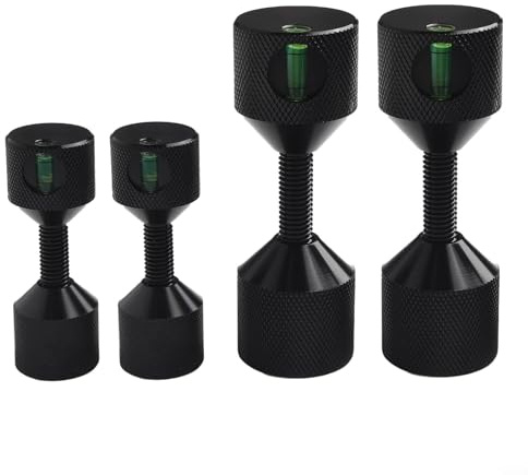 BlissfulAbode 2 Hole Flange Alignment Pin Flange Alignment Tool Set 2 Hole Positioning Pins With Level Indicator For Pipe Alignment Industrial Pipeline Installation Tool(black4pcs)