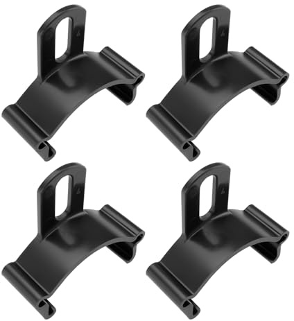SG Store 4 Stück Fahrrad-Gleitbrücke Schutzblech-Stützclip Fahrrad-Kotflügel-Gleitbrücke aus Kunststoff Passend für 45 Mm Fahrrad-Kotflügel Schutzblechteile Zubehör Schwarz