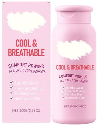 Comfort Powder: Poudre Confort, Poudre ParfuméE Pour Le Corps Pour Femmes, Hydratation En Profondeur Et ContrôLe Des Odeurs, Absorption De La Transpiration