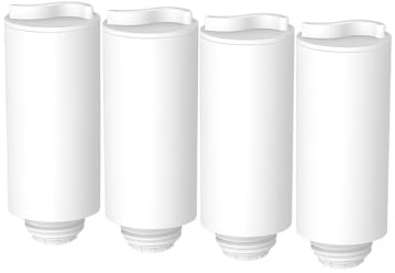 Nispira AWP231 Lot de 4 filtres à eau de rechange pour pichet à eau Philips AWP2980, compatible avec le pichet de filtre à eau instantané Philips