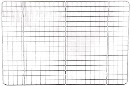 Grille de refroidissement à carreaux, grille de fil de cuisson en acier inoxydable 304 pour biscuits, gâteaux à pain, support de refroidissement de cuisine 37.5x25cm