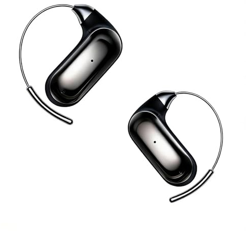Xmenha Over Open Ear Earbuds Wireless Bluetooth Open Ear Headphones Air Conduction Earbuds that Don't go in Your Ear with Over-Ear Hooks Running Headphones