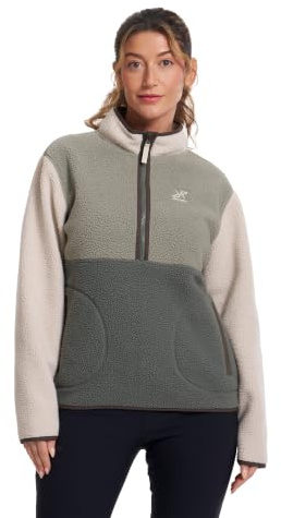 RevolutionRace Canyon Half-Zip Pile Fleece för Dam, Fleecejacka Perfekt för Vandring