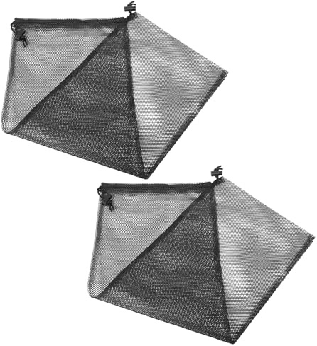 LRXIYODE 2pezzi Borsa Rete per Attrezzatura da Snorkeling Sacca Coulisse per Attrezzatura da Nuoto Leggera Asciugatura Rapida per Accessori da Immersione per Adulti