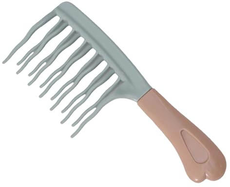 Bred tandkam för lockar – brett tandlockande hårverktyg, smidigt utredande groomingtillbehör, ergonomisk stylingutrustning | Curl Styling för speciella tillfällen daglig användning hårvård