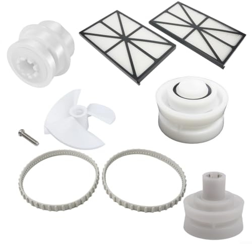 BEAZOOM Kit robótico de correa de polea para limpiador de piscinas Hayward para tigershark QC RC9950GR RC9990, piezas de montaje de rodamientos de transmisión
