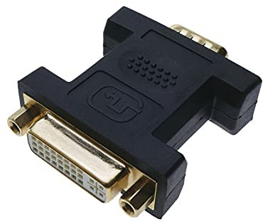 BeMatik - Adaptateur DVI-I Femelle à VGA mâle 15 Broches
